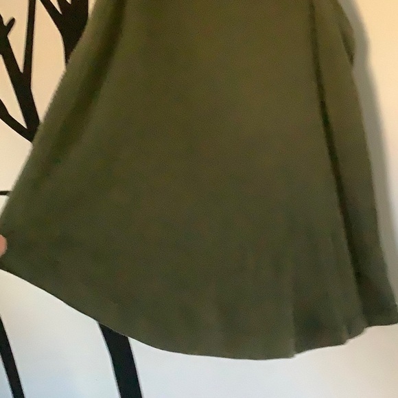 Free People flowy army green ribbed tank - Picture 4 of 6